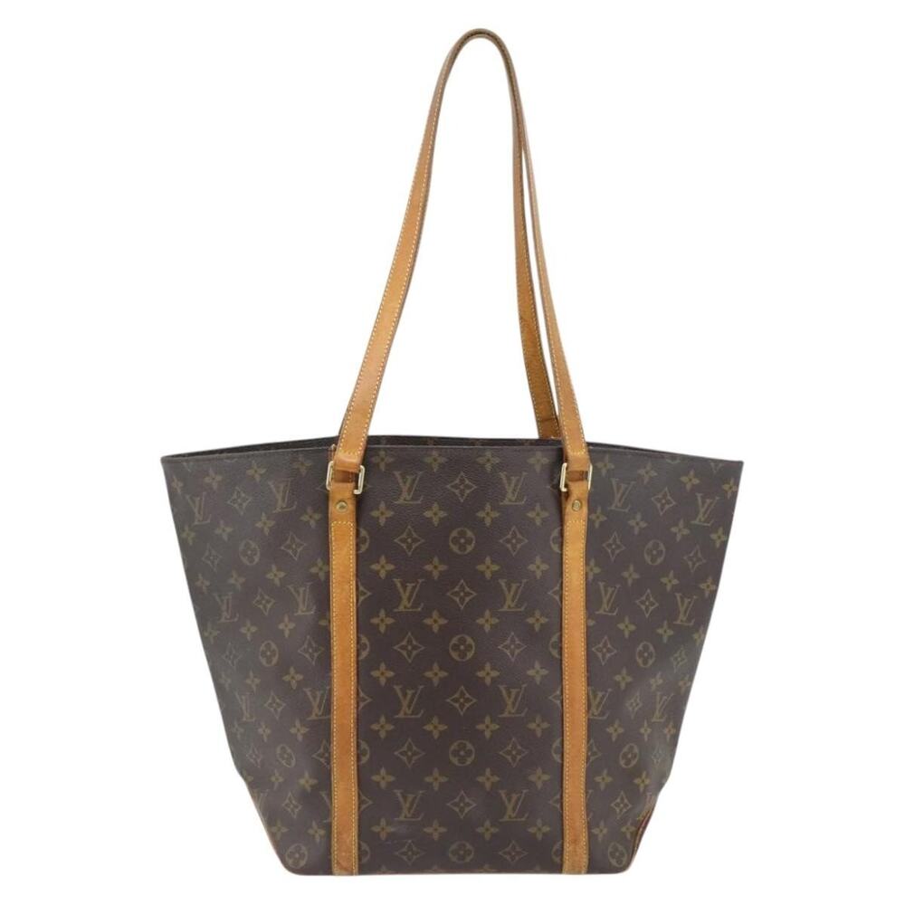 Louis Vuitton Monogram Sac Shopping Tote Brown
